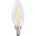 Sylvania Natural LED Bulb, Decorative, B10 Blunt Tip Lamp, 40 W Equivalent, E12 Lamp Base, Dimmable, Clear 40794